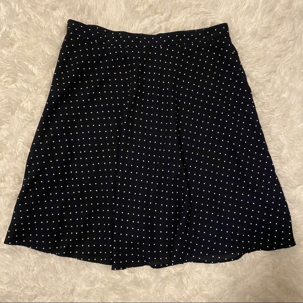 H&M Navy Polka Dot Skirt